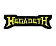 MEGADETH Embroidered Patch Iron on Sew Badge Dave Mustaine Heavy Thrash Metal