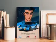 Initial D - Kai Kogashiwa MR2 SW20 A1/A2/A3 Canvas Framed