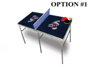 Fresno State University Portable Table Tennis Ping Pong Folding Table w/Accessor