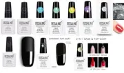 Rosalind UV LED Soak Off Nail Gel Polish 2 In 1 Base Coat & Top Coat Matt 10ML