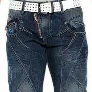 Cipo & Baxx BRONZE ZIPP Mens Jeans Denim Straight Cut C-0768 all Sizes