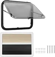 Brilluxa RV Window Blackout Curtain 60 Degrees Opening Angle H800mm W600mm Cutout Push Out Window Replacement for RV Trailer Van