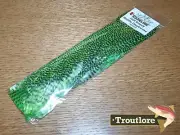 HARELINE GRIZZLY HALF SADDLE CHARTREUSE - NEW FLY TYING FEATHERS