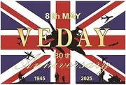 1Pcs VE Day Flag 3Ft x 5Ft for 80th Anniversary 2025 Decorations for 80 Years Victory In Europe WW2 1945-2025 Decorations (VE Day)