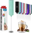 Powerful Milk Frother Wand - Mini & Mighty Handheld Drink Mixer - Mint