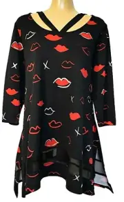 TS TAKING SHAPE plus size S / 16 Kiss & Tell Strappy Top stretch NWT rrp$120!