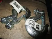 5/16" 3900lb-WLL High Test Zinc Plate Clevis Slip Hook w/ Latch