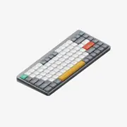 NuPhy Air75 v2 QMK/VIA Wireless Grey Mechanical Keyboard - Brown Switch [NPAIR75V2GYBW]