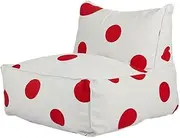 Polka-dot Lazy Sofa with Filling Home Bedroom Soft Bean Bag Tatami Living Room Leisure Lounge Chair Floor Cushion Stool