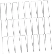 Mipcase Reusable Metal Ground Stakes 25pcs 15cm Long Proof Stakes for Landscape Fabric Tent Pegs Camping for Gardening Projects