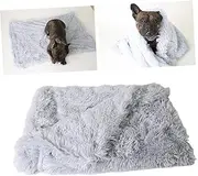 Happyyami Pet Mat Pet Plush Mat Light Grey