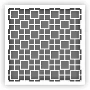 Squares Pattern #11 Stencil - Choose a Size - Laser-Cut Reusable Plastic