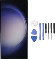 LICAEVEY Phone Screen Replacement for Galaxy S23 Ultra 5G SM S918B EU & Intl Version, 6.8" AMOLED 2X Touch Screen Assembly with Repair Tools (Black)