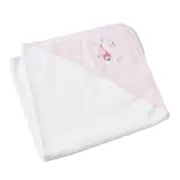 Jiggle & Giggle Cotton Baby/Infant Hooded Bath Towel Wrap Birdy Embroidered