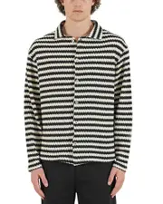 Krost Chevron Jacquard Cardigan Sweater