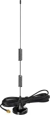 Dual Band VHF UHF 136-174MHz 400-470MHz Ham Radio Magnetic Base Antenna Handheld