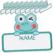 IWOWHERO 10pcs DIY Iron Name Labels for Clothing Writable Sewing Name Tags Durable Labels with Hot Melt Adhesive Easy to Use for Personalization and
