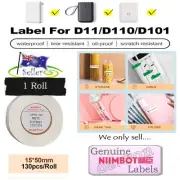 Thermal Printer Label White Niimbot 15 x 50 Labels Stickers 1 Box D11 D101 D110