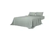 Dreamz 3PCS Double Size Cooling Bamboo Bed Sheet Set Grey