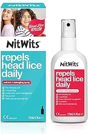 NitWits Anti-Lice & Detangling Spray, 2-in-1 Repellent and Detangler, 125ml
