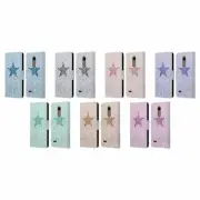 OFFICIAL MONIKA STRIGEL GLITTER STAR PASTEL LEATHER BOOK CASE FOR LG PHONES 1