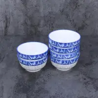 在飛比找ETMall東森購物網優惠-輝仕創意加厚家用青花護邊米飯碗小碗陶瓷碗創意小湯碗特價餐具