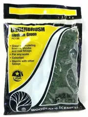Woodland Scenics ~ Underbrush ~ Medium Green ~ Any Scale ~ FC136