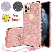 For iPhone 11 (6.1") Cute Glitter Bling Girls Diamond Ring TPU Slim Bumper Case