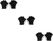 BESPORTBLE 2 Pairs Swimming Gloves Snorkeling Gloves Web Frog Swim Gloves Swimming Paddles for Hands Exercise Gloves Workout Gloves for Men Swimming Pool Accessories Adjustable Swim Paddles