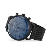 NEW Genuine EMPORIO ARMANI Aviator Chrono 43mm Black Steel Men's Watch AR11201