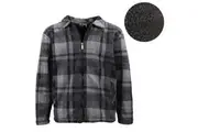 Men's Thick Zip Up Shirt Jacket w/ Winter Sherpa Fur Fleece Jumper Coat Sweater