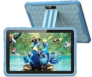 Android 10, 10 inch Pritom Kids Tablet, Parental Control, 6000mAh, Kids app, Quad Core Processor, 2GB RAM, 32GB ROM, HD IPS Screen, Google Play, YouTube, Camera, with Kids-Tablet Case (Blue)