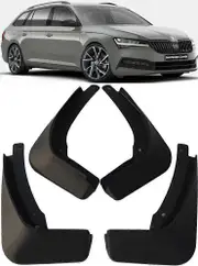 Front & Rear Splash Guards Mud Flaps For 2015-2023 Skoda Superb Estate