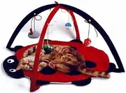 Petty Love House Cat Activity Center with Hanging Toy Balls, Mice More - Helps Cats Get Exercise Stay Active Best Cat Toys on Amazon