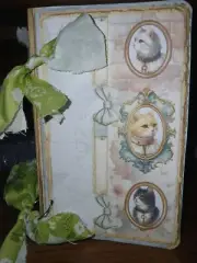 Shabby Cat Whiskers Junk Journal Scrapbooking Usa Seller