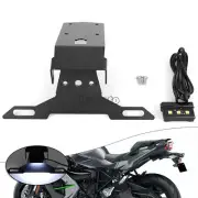 LED Light License Number Plate Holder Bracket For Kawasaki H2 SX 2019 2020 2021