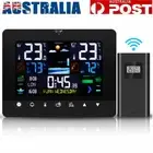 Wireless Weather Station Indoor Outdoor Thermometer Touch LCD Digital Calendar
