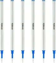 4.37'' Rollerball Pen Refills, Roller Ball Fine Point 0.5mm, German Ink Refil...