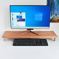 在飛比找樂天市場購物網優惠-電腦增高架 實木電腦顯示器增高架液晶電視增高架子辦公室桌面鍵