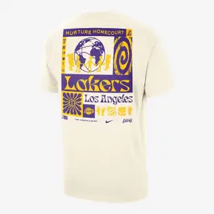 【NIKE 耐吉】上衣 男款 短袖上衣 運動 AS LAL M NK CTS NBA ED SS OS T 黃 FV9274-901