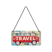 Nostalgic-Art Hanging Sign VW Bulli - Travel the World