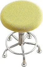 Round Stool Cover Ensures Durability and Stability Cushion Cover Washable Polyester Bar Stool Covers Stool Cushion Chair, Type+8, 30-40cm