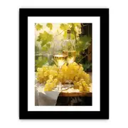 White Wine Canvas Painting Print