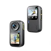 Labymos 4K/30FPS Sports Camera WiFi Camera Dual Screen 6-Axis -Shake Touch Control APP Remote Control with Waterproof Housing Underwater 30M Video Pre Built-in Battery for Surfing Diving