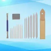 Sandpaper Block Pencil Extender Paper Blending Stumps Sketch Drawing Tools