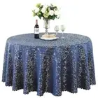Polyester Jacquard Round Tablecloth Wedding Table Cover Cloth Party Table Decor