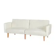 Artiss Sofa Bed Convertible Lounge 3 Seater Futon Couch Recliner Fabric Beige