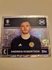 Topps Euro 2024 Sticker - Rare Topps Background - SCO 2 - Andrew Robertson