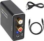 Digital Coaxial Optical to Analog 3.5mm AUX Audio Cable Converter Adapter for TV DVD Amps