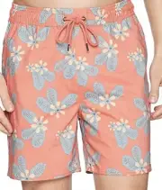 NWT Brixton Men's Havana Elastic Waist 18" Trunk Multicolor Size M
